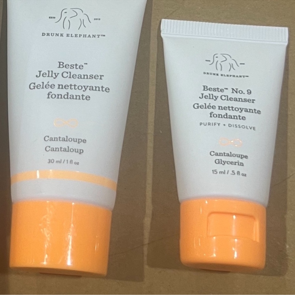 Drunk Elephant Orange and White Cleanser Exfoliant